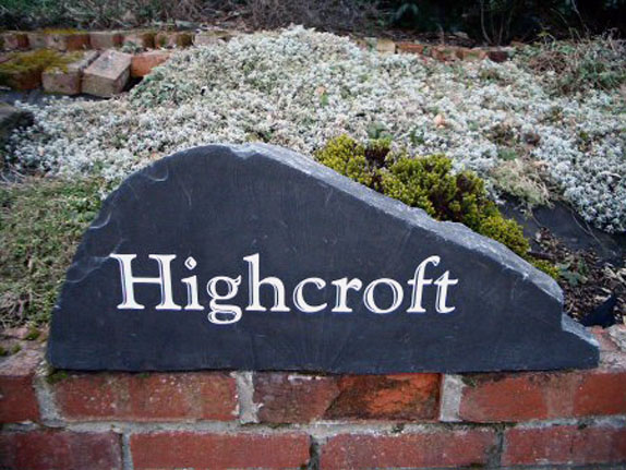 Free Standing Engraved Stone Sign