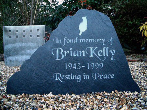 freestanding memorial stone