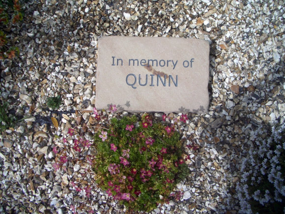 small sandstone plaque
