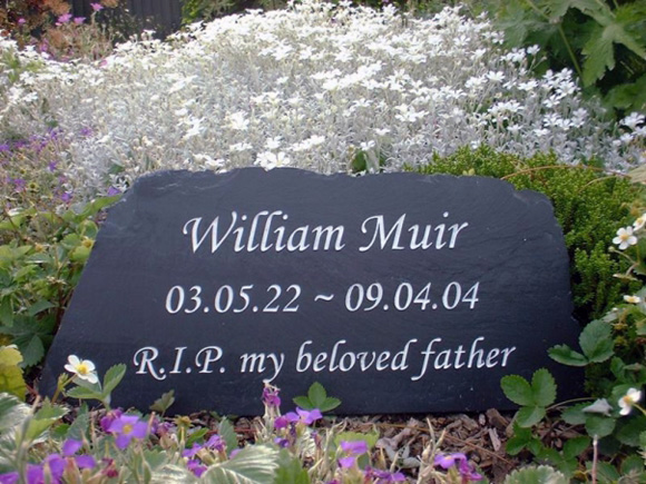 big memorial grave stone