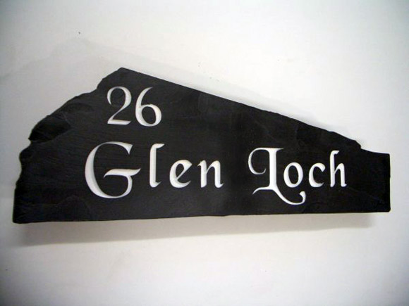 slate house address signs