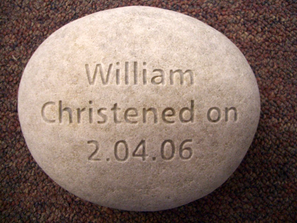 christening stone