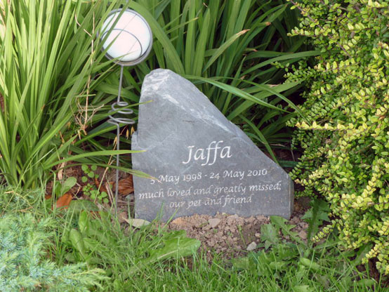 slate memorial headstone